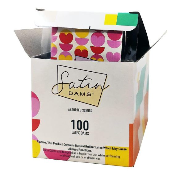 Набор латексных салфеток Satin Dams Assorted 100 шт Sex Aura