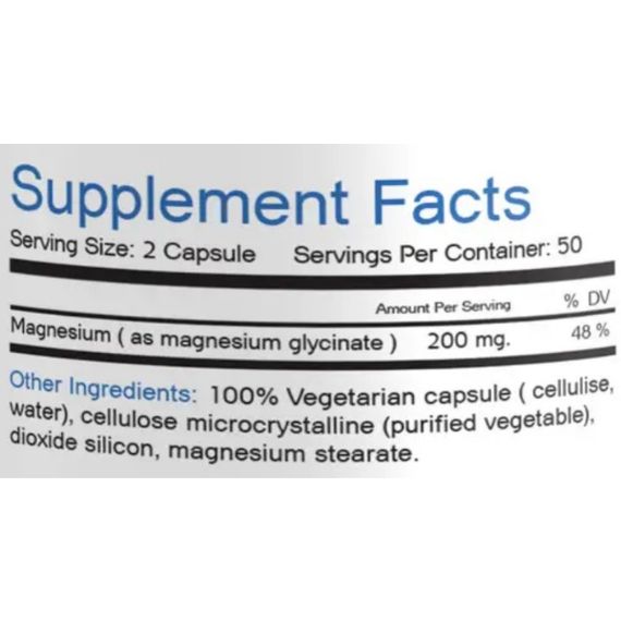 Микроэлемент Магний Bionic Formula Magnezium 200 mg 100 Caps | Зображення 1