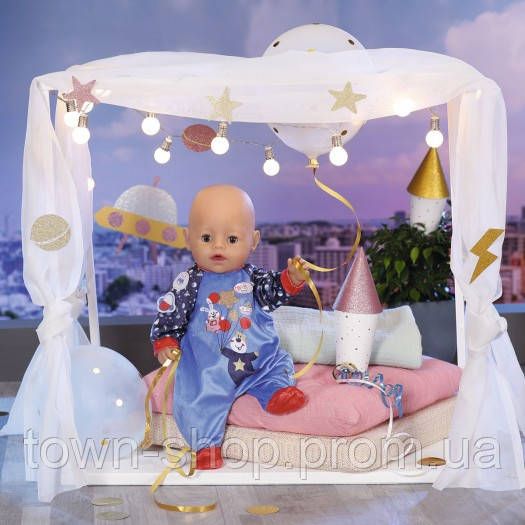 Одежда для куклы BABY born - Праздничный комбинезон (синий) | Зображення 4