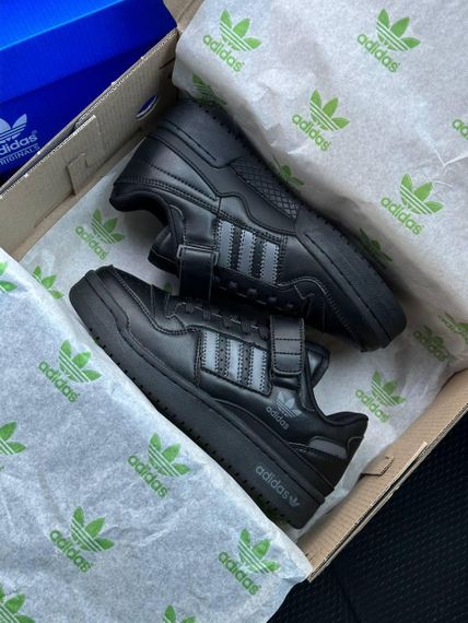 Кросівки Forum 84 Low Black Grey Leather  , В'єтнам B1645 | Зображення 5