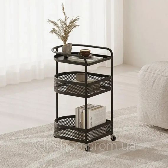 Сучасна етажерка-візок 3 рівня на коліщатках AND-1939 | Зображення 1