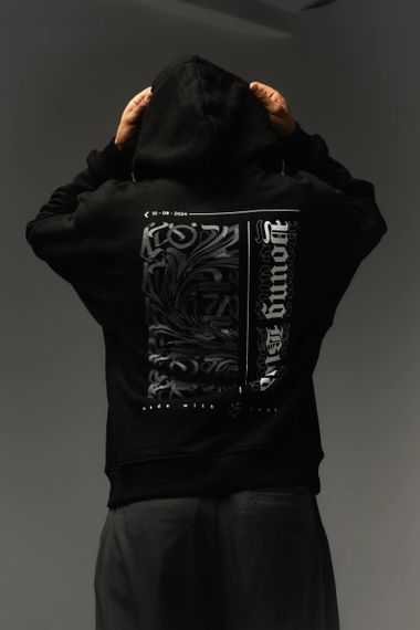 SILENT THUNDER HOODIE BLACK XL