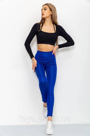 Лосини жіночі з біфлексу, колір електрик, розмір XL FA_003986 | Зображення 1