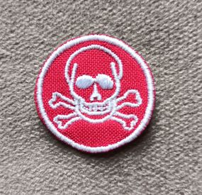 Шеврон СТОП! МИНЫ! Круглий 30 мм