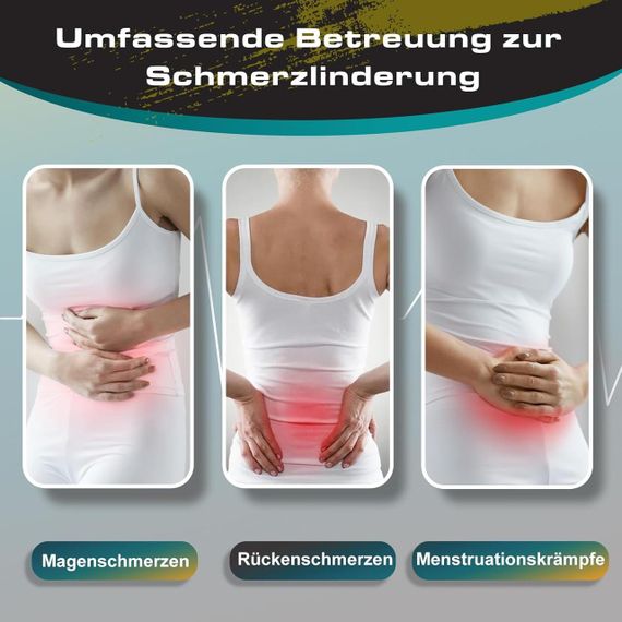 Тепловий пояс для спини, електричний нагрівальний 11 * 27 см з акумулятором 5000 мАг для менструальних болів | Зображення 4