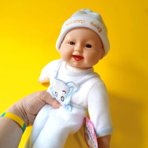 Пупс-реготун з музикою | Пупс-реготун Limo Toy Baby Дитячий пупс Іграшка пупсик Лялька пупс | Зображення 1
