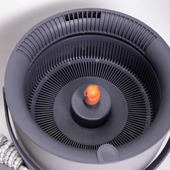 Набір для прибирання з круглою телескопічною шваброю з мікрофібри та відром із віджимом для підлоги HP-35015-22 | Зображення 8