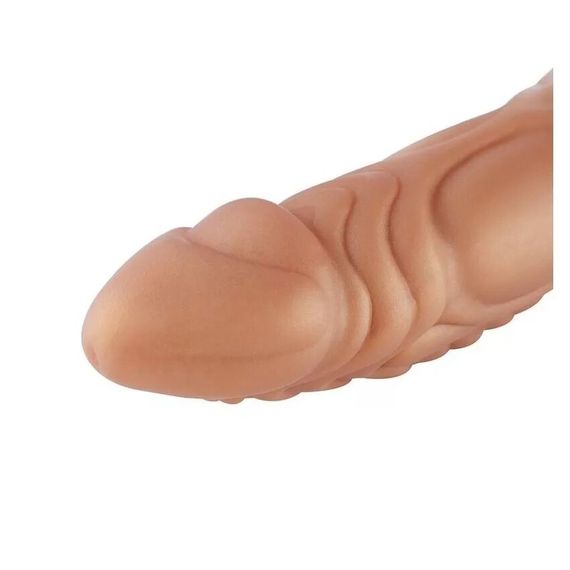 Фалоімітатор для секс-машин Hismith Slightly Curved Silicone Dildo Monster Series, кріплення KlicLok | Зображення 5