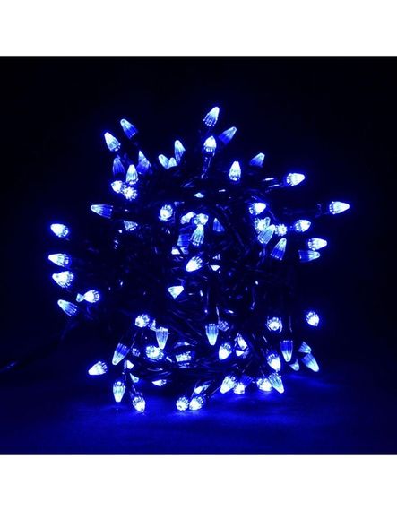 Світлодіодна гірлянда Led "Рис" на 200 конусних світлодіодів електрична з контролером Синій