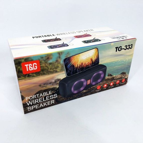 Блютуз колонка з підсвічуванням, Гучна якісна блютуз колонка Гучна для вулиці WE-62