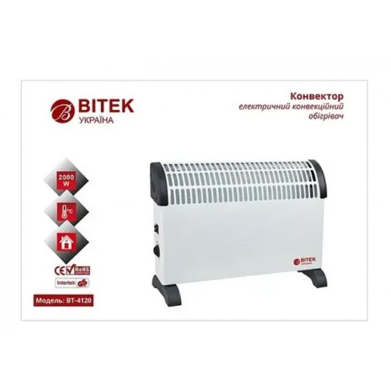 Обігрівач електричний конвекційний 2000Вт 220В BITEK BT-4120 (42150-BT-4120_870) | Зображення 5