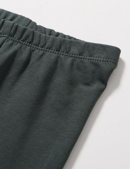 Дитячі теплі лосини для дівчинки Green Cotton 74 см Темно-зелені (251112116) | Зображення 3