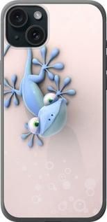 Чохол на iPhone 15 Plus Гекончик із силікону FCh_002833