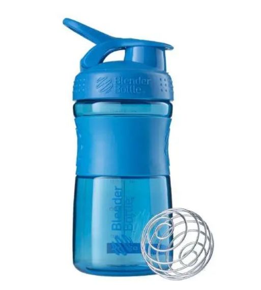 Шейкер спортивний BlenderBottle SportMixer Flip 20oz/590 мл Cyan (Original) (SM 20oz Cyan)