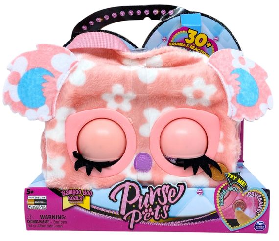 Сумочка Purse Pets коала Bamboo Boo Koala кліпають очі, видає звуки та мелодії рожева | Зображення 7