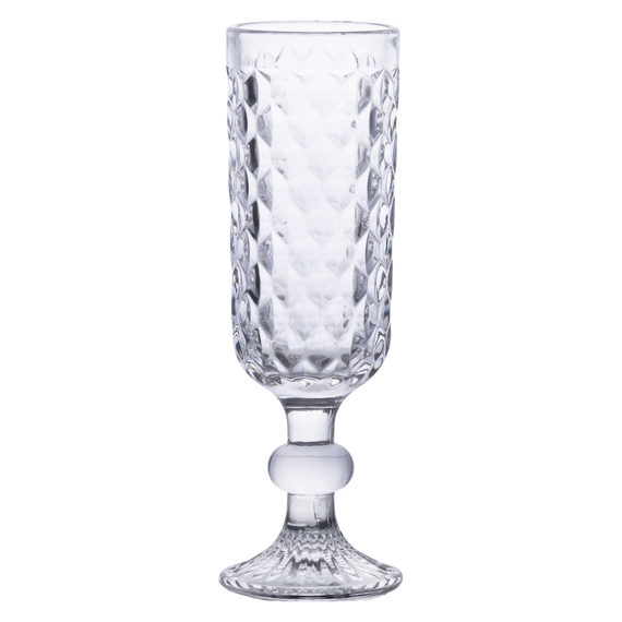 Набор бокалов для шампанского 6 штук 160 мл стеклянные HP-19-103 | Зображення 2