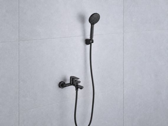 Змішувач для ванни латунь AIM чорний матовий DG01230 (matte black) | Зображення 1