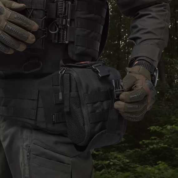 Підсумок аптечка Ukrarmor PRO Чорна, тактична аптечка IFAK Cordura 1000 MOLLE, укрармор ЗСУ, військових | Зображення 3
