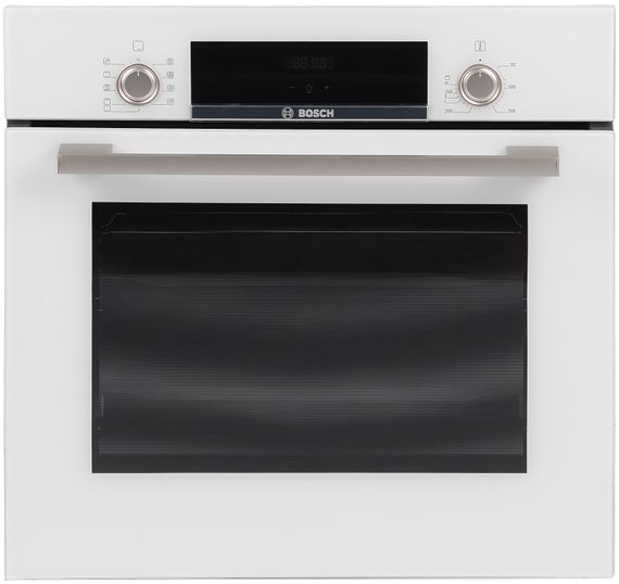 Встраиваемый электрический духовой шкаф Bosch HBF534EW0Q - Ш-60 см./66 л./дисплей/белый (HBF534EW0Q)