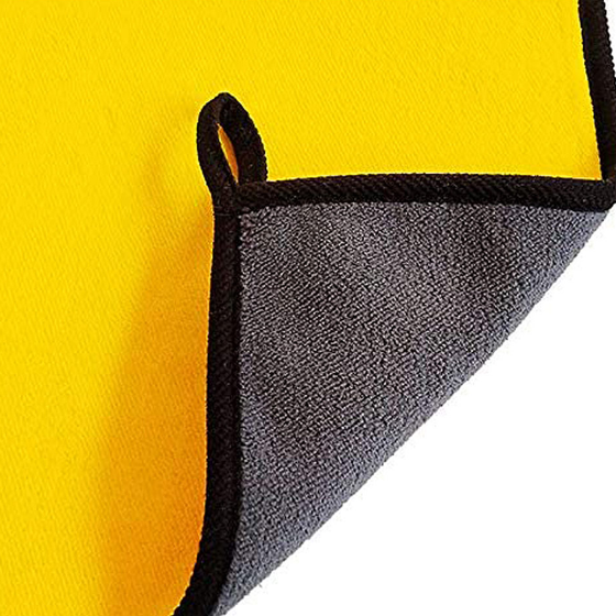 Серветка з мікрофібри для авто 50*60см 800г/м жовтий/сірий Super Dry ColorWay | Зображення 3