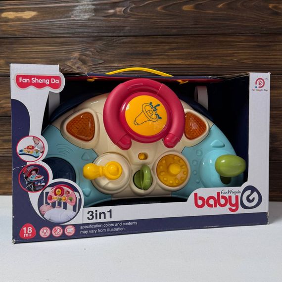 Дитячий ігровий Автотренажер 3 в 1 898-8101 звук, світло | Зображення 1