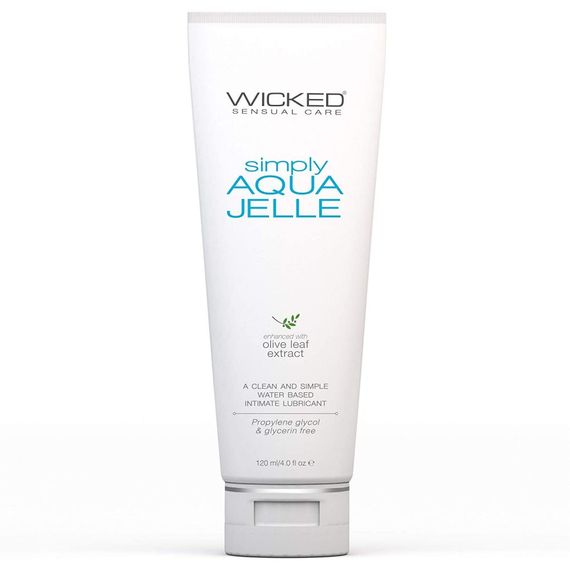 Лубрикант анальний Wicked Simply Aqua Jelle на водній основі, 120 мл Sex Aura
