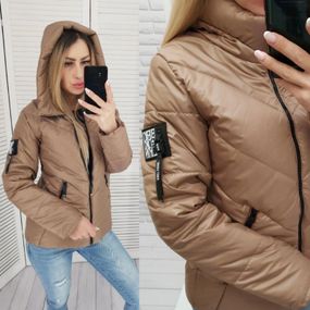Жіноча демісезонна куртка, арт. 1008, кава