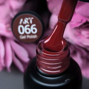 Гель-лак ART in detail 66 (насичений червоний з бордовим підтоном) 6мл