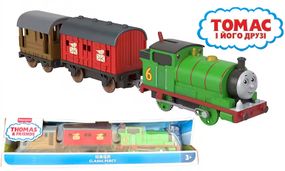 Классический моторизованный поезд Перси из юбилейной серии к 80-летию Thomas & Friends Оригинал Fisher-Price