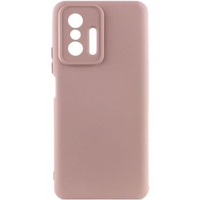Чехол Silicone Cover Ummi Lakshmi Full Camera (AA) для Xiaomi 11T / 11T Pro Розовый / Pink Sand