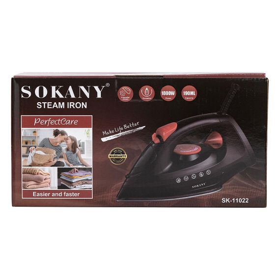 Ручной утюг для одежды Sokany паровой 1800 Вт SK-11022 | Зображення 6