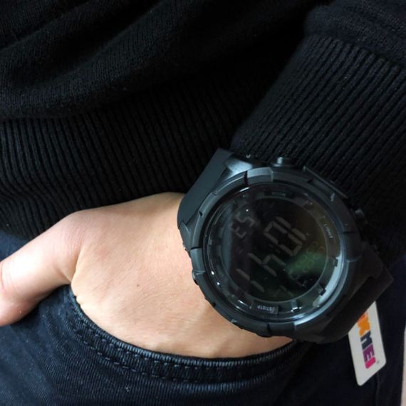 Спортивні годинники чоловічі водонепроникні SKMEI 1845BK, Кращі тактичні годинники YZ-15 | Зображення 7