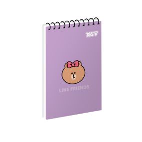 Зошит для записів А7 YES Line Frinds Be Cute 152514 80 аркушів