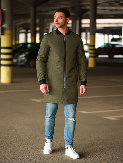 Бомбер Плащ хаки S M | Зображення 5