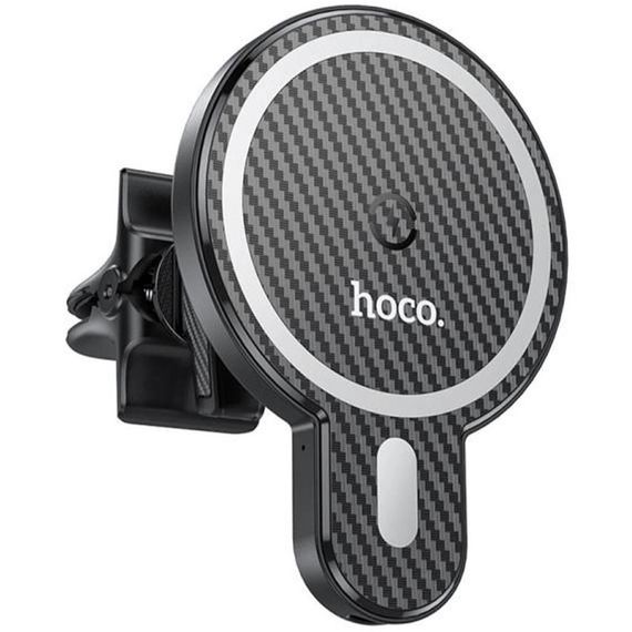 Автодержатель с БЗУ Hoco CA85 магнитный Black