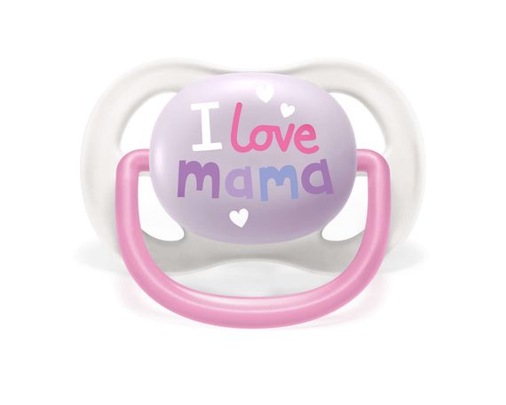 Пустышка Avent ортодонтическая Ultra Air I love для девочек 0-6 мес 2шт SCF080/02 (SCF080/02) | Зображення 4
