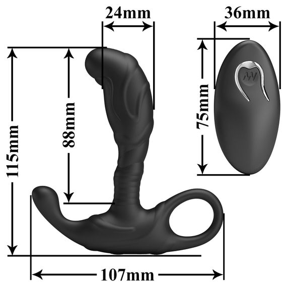 Масажер простати - Mr.Play Remote Control Prostate Massager | Зображення 9