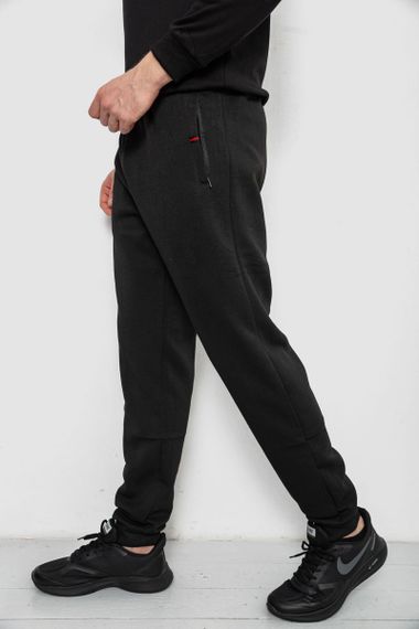 Спортивные штаны на флисе, цвет черный, 244R41526 | Зображення 2