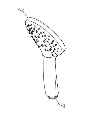 Ручна лійка AM.PM Gem (F0290100) | Зображення 2