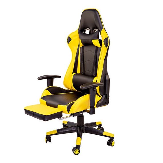 Кресло Goodwin Drive blackyellow с подставкой | Зображення 2