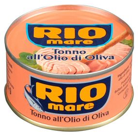 Тунец (консерва) цельными кусочками в оливковом масле Rio Mare, 80г, Италия