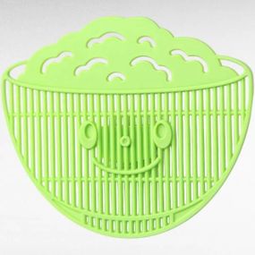 Сито-фільтр для зливу води з каструль (комплект 3 шт.) Смайлик Зелена