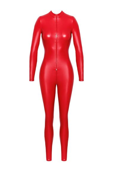 Комбинезон Noir Handmade F353 powerwetlook overall Красный S | Зображення 6