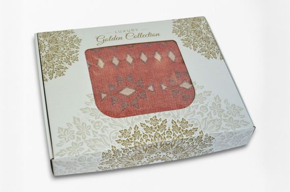 Муслінове покривало Kayra 210x250 см MP4, Червоний | Зображення 9