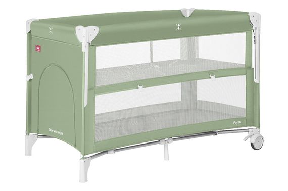 Манеж CRL-18103 "Porta" Mint Green з подвійним дном CARRELLO