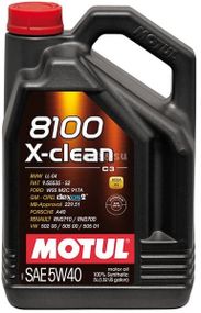 Моторна олива Motul 8100 X-clean SAE 5W-40 5л.