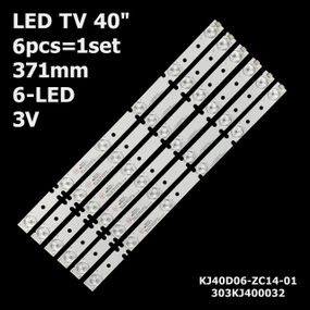 LED підсвітка TV 40" inch 6-led 371mm KJ40D06-ZC14F-01 KJ40D06-ZC14-01 1.14.ZHFD400001 303KJ400032 6шт.