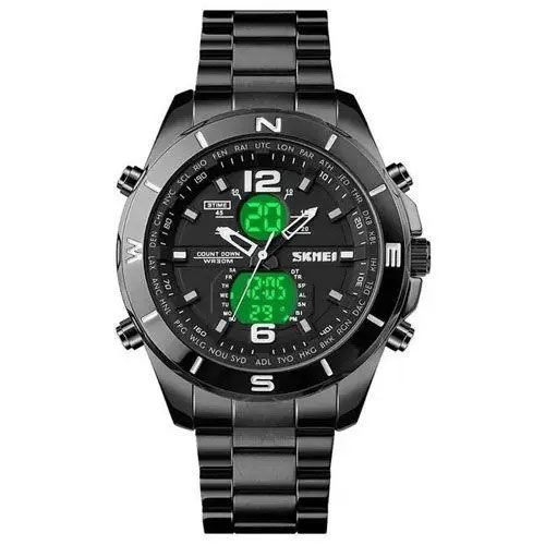 Годинник наручний чоловічий SKMEI 1670BKWT BLACK-WHITE. Колір: чорний | Зображення 1