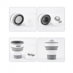 Стаканчик силиконовый  | Складная кружка | Походная чашка GC-755 силиконовая складная