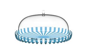 Тортівниця Guzzini Dolcevita 12570048 31 см блакитна